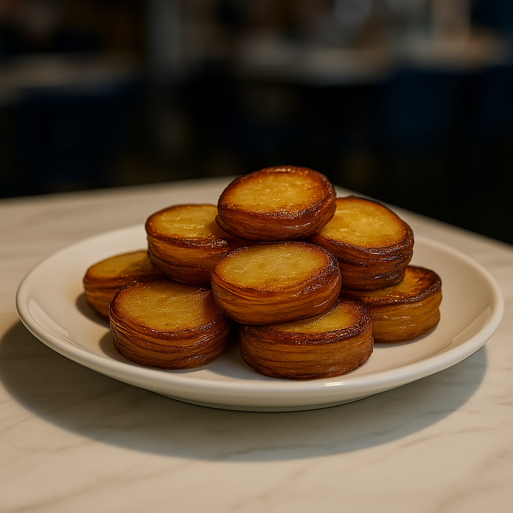 Patatas Laminadas Confitadas