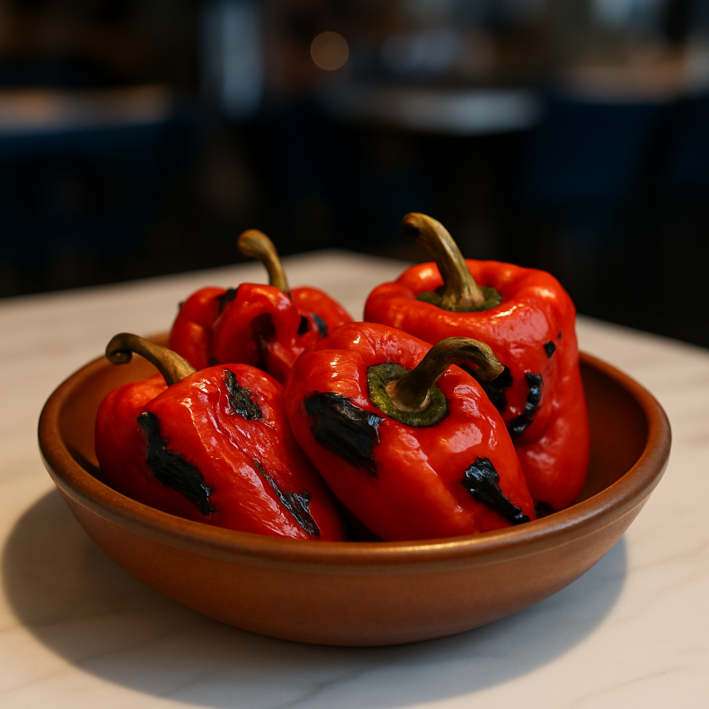 Pimientos Asados Al Carbón